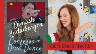 Dimash Confessa e The Diva Dance - Italian Vocal Coach Reaction