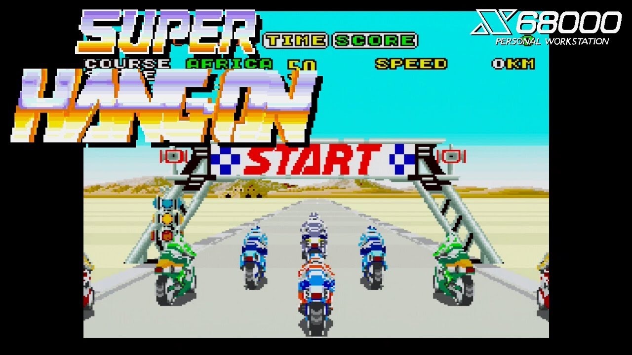スーパーハングオン セガ x68000 super hang on X68000 / 実機】スーパーハングオン / Super Hang On・Beginner