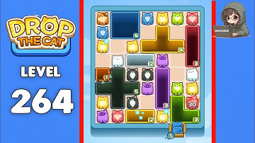 Drop The Cat level 264 solution 