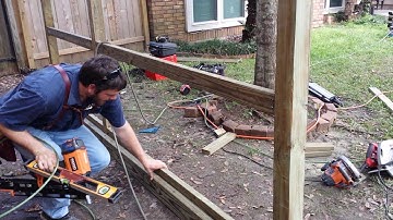 Wooden Privacy Fence - Framing - Video #2 - Ballard and Son Construction