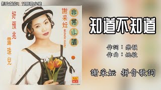 谢采妘 Michelle Hsieh - 知道不知道(Lyrics Video)