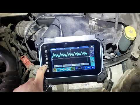 Тест относительной компрессии по току стартера. Roll mode - Hantek TO1112D.