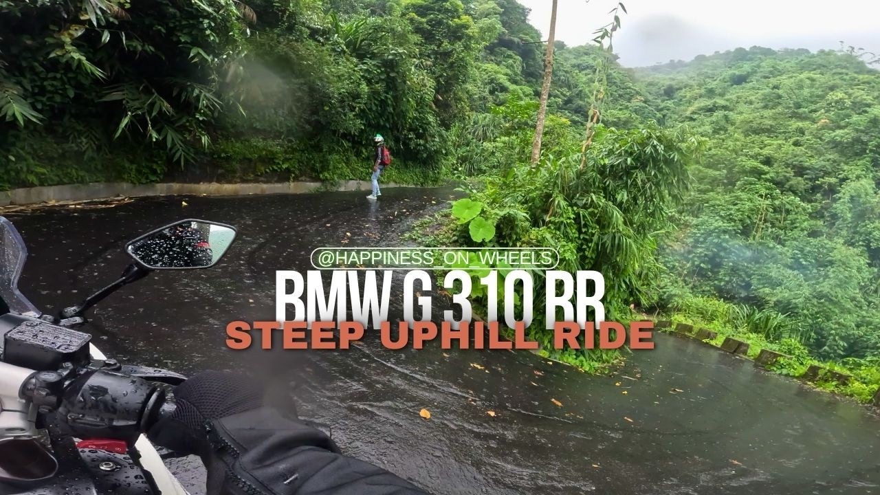[4k] MY BMW G 310 RR TAKES ON THE TOUGHEST HILL CLIMB YET IN RAIN!
