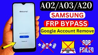 Samsung A20/A02/A03 FRP Bypass Without PC 2024 | Forgot Google Account/Unlock | Google ID Bypass