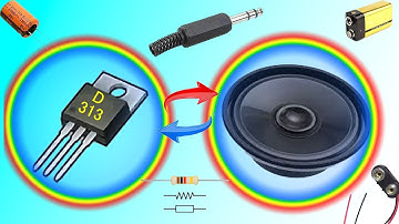 D 313 AMPLIFIER |HOW TO MAKE AMPPLIFIER USING D 313 TRANSISTOR|DIY POWERFUL AMPLIFIER|D 313 USES