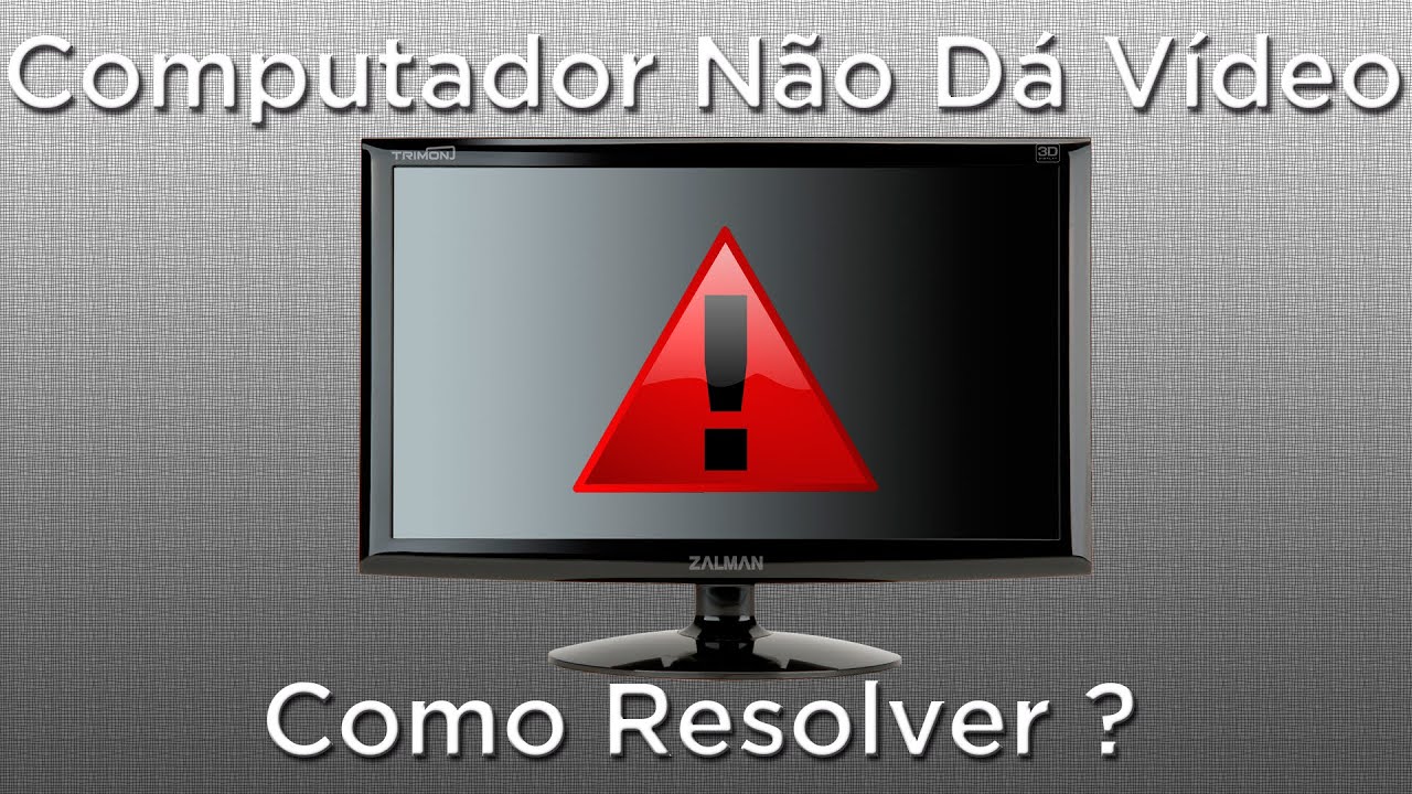 Computador liga e não dá vídeo - problema de memória - YouTube