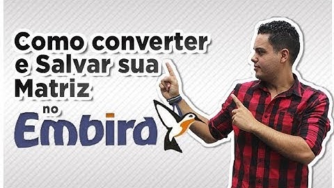 COMO CONVERTER E SALVAR SUA MATRIZ NO EMBIRD