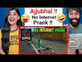 Ajjubhai - NO INTERNET PRANK WITH GREEN CRIMINAL | GARENA FREE FIRE | Ajjubhai Total Gaming Reaction