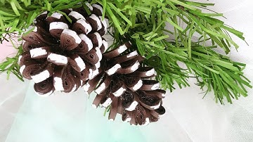 ABC TV | How To Make Pine Cones Paper | Quilling Paper - Craft Tutorial