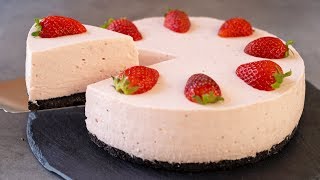 No-Bake Strawberry Cheesecake