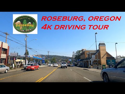 Roseburg, Oregon | 4k Driving Tour | POV Dashcam