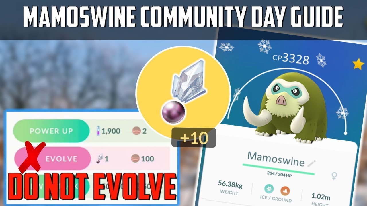 MAMOSWINE COMMUNITY DAY GUIDE IN POKEMON GO!