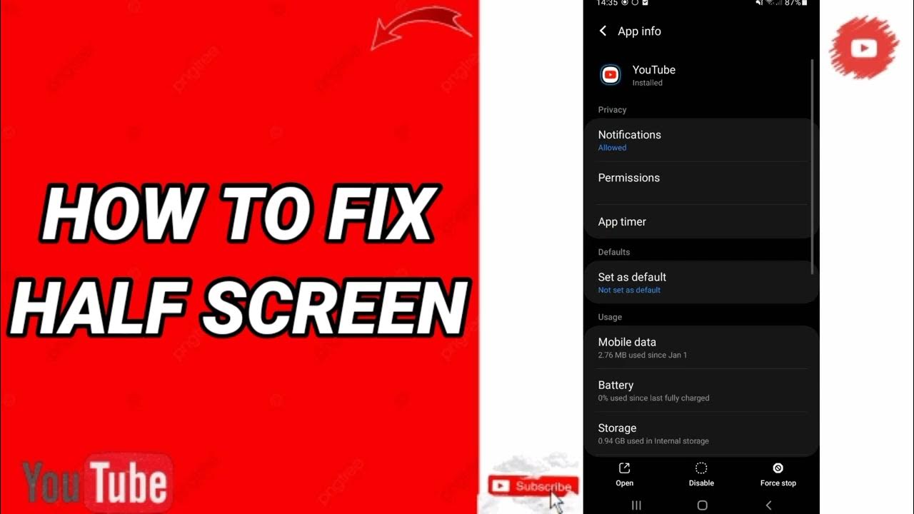 hotw-to-fix-half-screen-on-youtube-app-youtube