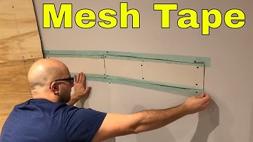 Using Mesh Tape For Drywall Repair-DIY