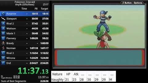 Pokemon Emerald any% glitchless speedrun in 2:33:23 (with audio commentary)