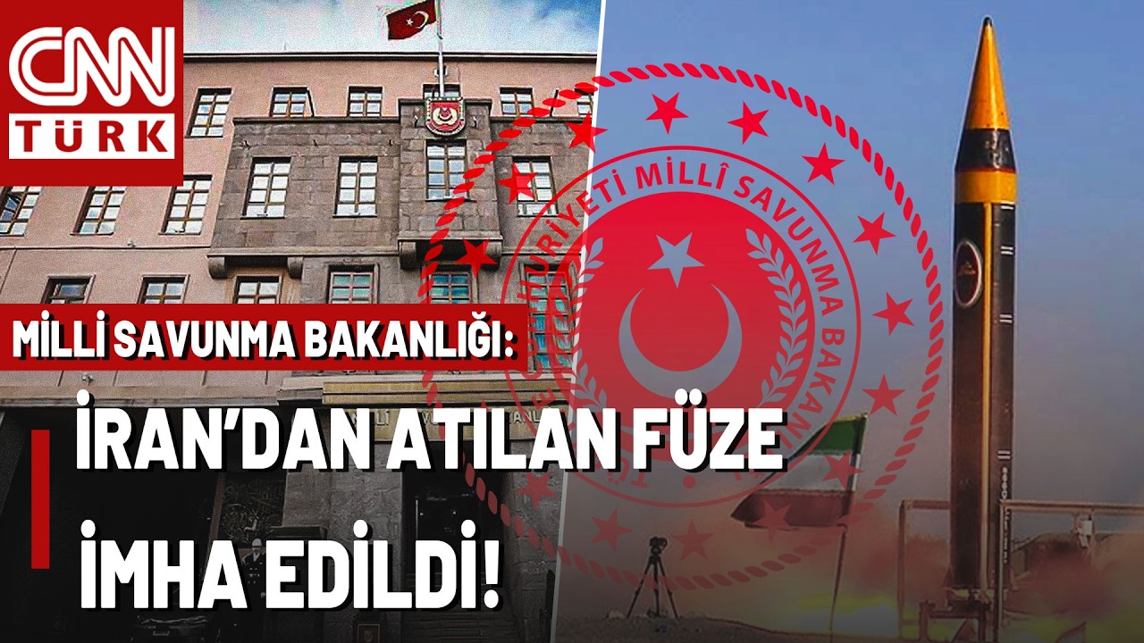 SON DAKİKA🚨İran'dan Ateşlenen Balistik Füze Etkisiz Hale Getirildi! MSB'den Sıcak Açıklama...