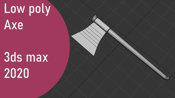 Modeling Low poly Axe - 3ds max beginner tutorial