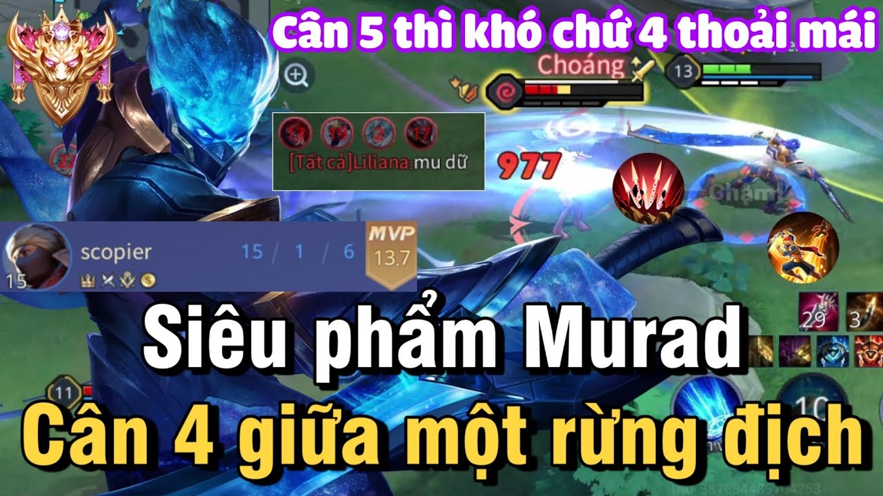 Murad mùa 22 liên quân mobile | Cách chơi, lên đồ phù hiệu bảng ngọc cho Murad mùa 22 đi rừng NTD LQ