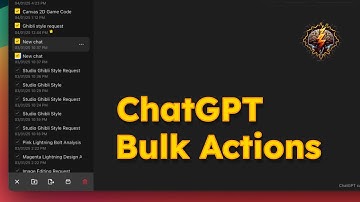How to do Bulk Actions in ChatGPT Sidebar (delete, export, archive, move)