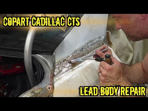 Learning how to do a Lead body repair on my Cadillac CTS from Copart