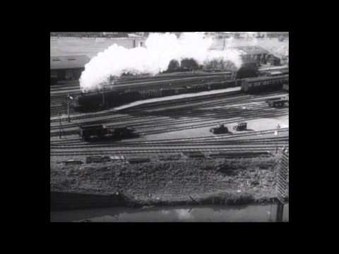 'Trains At Hayes' - the world's first stereo film, made in 1935 (clip)