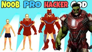 NOOB vs PRO vs HACKER vs GOD in Iron Suit