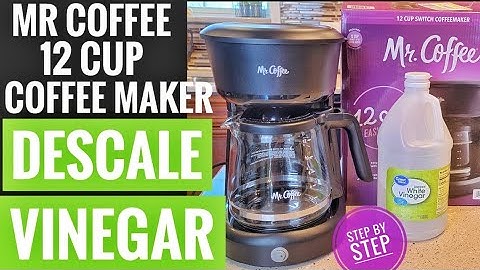 HOW TO Descale / Clean  Mr Coffee 12 Cup Coffee Maker With Vinegar Easy Switch Coffee Maker 2095604