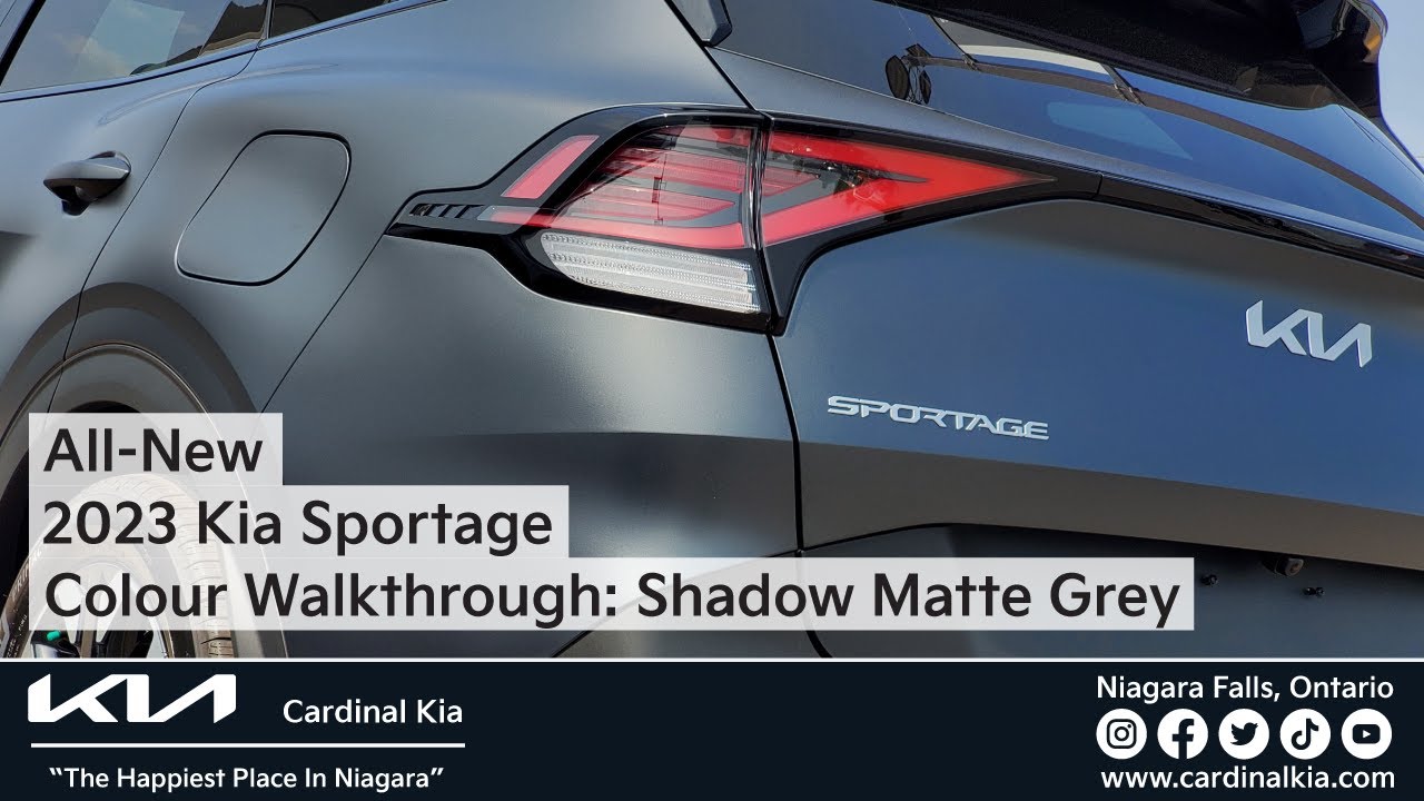 All-New 2023 Kia Sportage  Shadow Matte Grey Colour Walkthrough