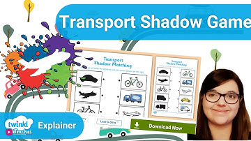 Fun Transport Shadow Activity Game