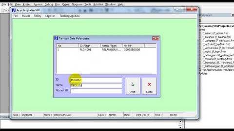Aplikasi Penjualan dengan Visual Basic 6.0