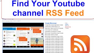 COMMENT TROUVER LES FLUX RSS D&#39;UNE CHAINE YOUTUBE