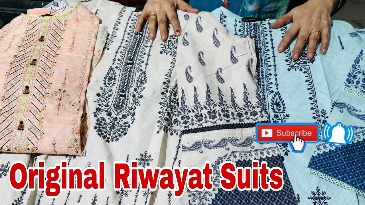 🛍️Riwayat Orginal Cotton Suits Pakistani Riwayat K Suits Seema