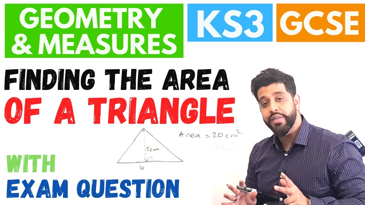 Finding the Area of a Triangle formula KS2 | KS3 | GCSE - YouTube