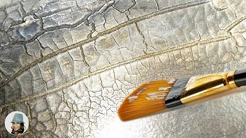 METALLIC Textured LAYERS: Textured Painting with Crackle Paste | Abstract Art (513)