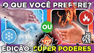 🔁 O QUE VOCÊ PREFERE? Controlar o Fogo 🔥 ou o gelo 🧊? #superpoderes #quiz #macaquiz 🦸‍♂️ screenshot 5