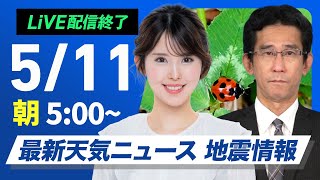 ウェザーニュースの配信のサムネイル画像