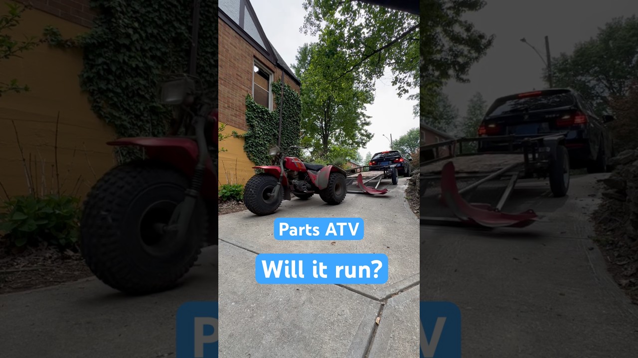 This parts ATV wants to live. Let's see if we can fix it. #honda #willitrun #mechanic #threewheeler
