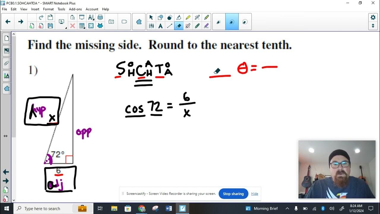 Solving a Triangle using SOHCAHTOA and "The Switcheroo" YouTube