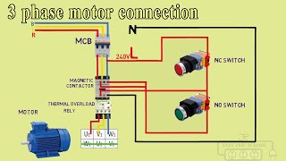 3 phase motor dol connection