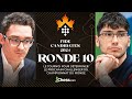 Candidats 2024  ronde 10  fabiano caruana  alireza firouzja avec blitzstream fab et mazetovic 