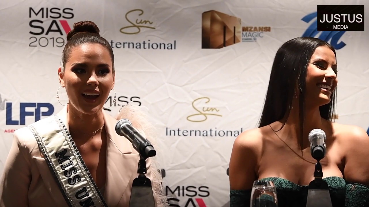 Tamaryn Green, Catriona Gray and  Demi-Legh Nel-Peters 