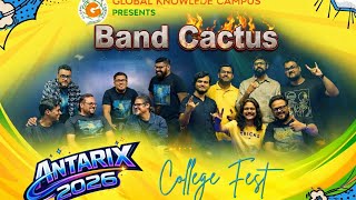Streaming live  Cactus Rock Band, only at Global Knowledge Campus!