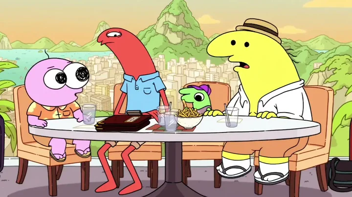 Glep eats a french frie - Smiling Friends