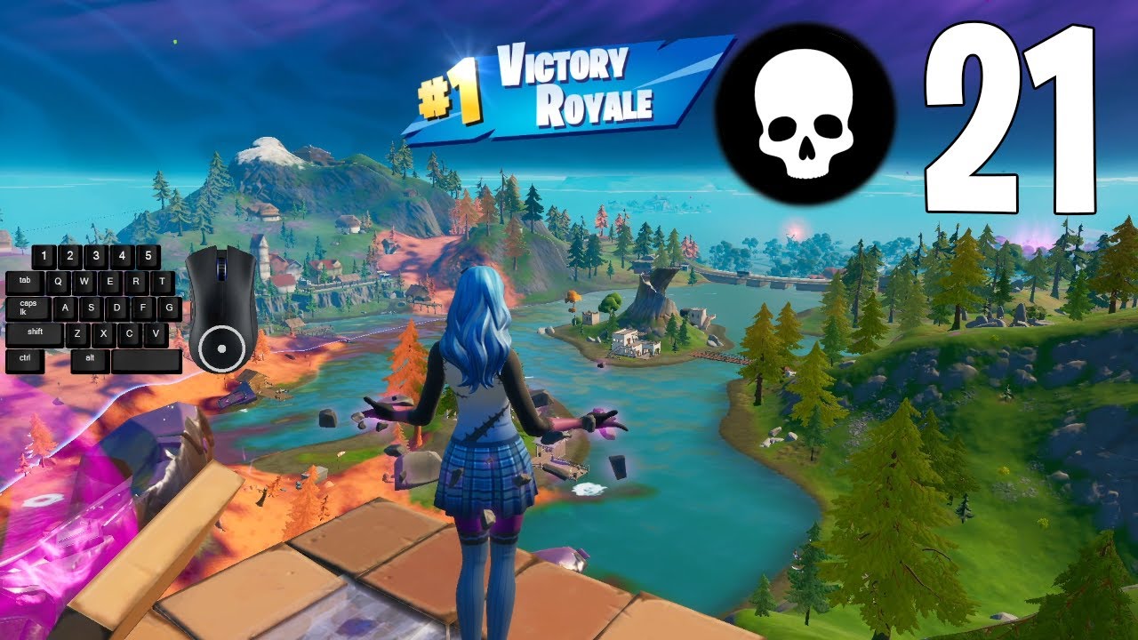 High Elimination Solo Squads Gameplay | Full Game Season 8 Chapter 2 [Fortnite PC Keyboard]