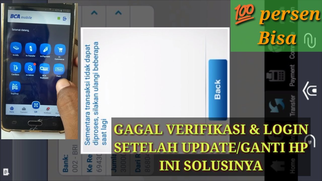 Cara Mengatasi BCA mobile Gagal Verifikasi/Susah Login di Jamin