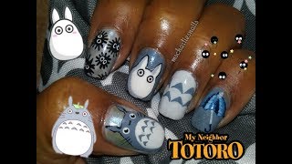 TOTORO INSPIRED NAIL ART | MSCHARLIESNAILS  #totoro #animenails #anime #nailart