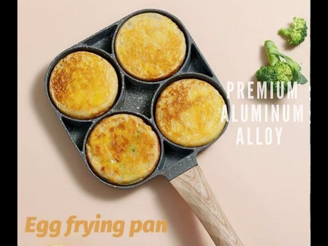 1pc Egg Frying Pan, Nonstick Egg Frying Pan, Egg Burger Maker Pan, 3/4  Holes Divided Grill Frying Pan, Non Stick Omelet Pan, Cooking Pan For  Breakfast