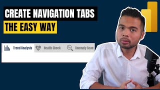 Create Custom Navigation Tabs to your Power BI Reports EASILY using this trick \/\/ Power BI Guide