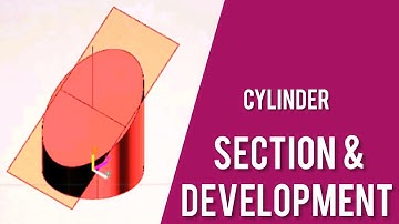 Unwrapping the Cylinder: A Simple Guide to Sections and Development | Engineering Graphics