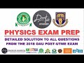 OAU Post UTME JAMB PHYSICS Exam